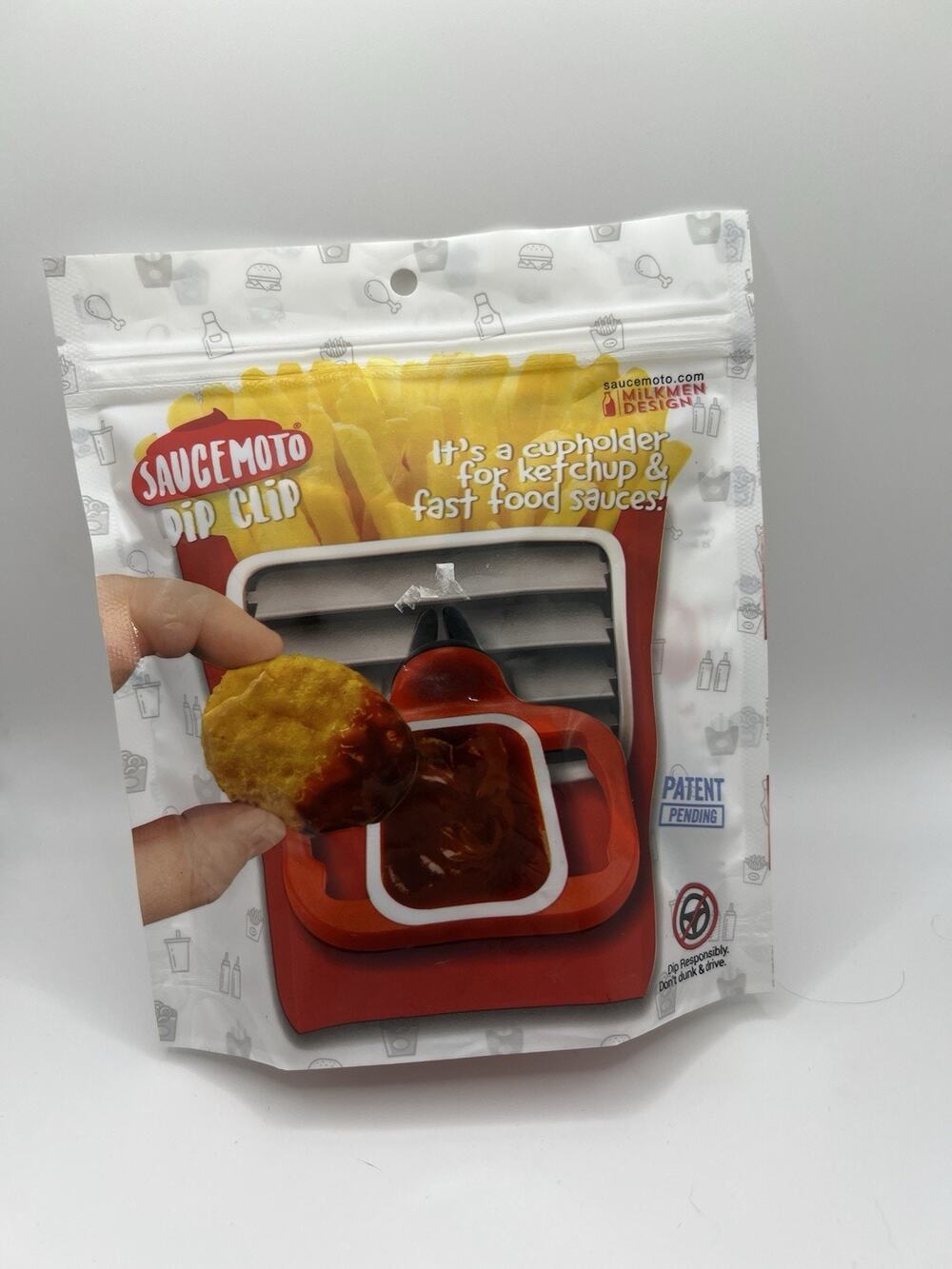 Saucemoto Dip Clip Car Sauce Holder for Dipping Sauces and Ketchup